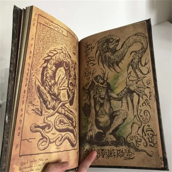 Necronomicon Dark Magic Book Demon Evil Dead Summon Book Altar Ceremony - Image 8