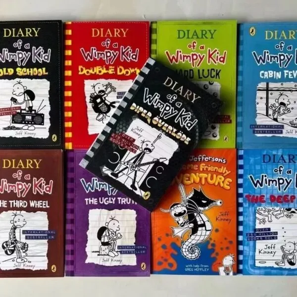 1- 10 Volumes Diary of Wimpy Kid English Book Diary of Wimpy Kid Children's Fiction Books - Image 2