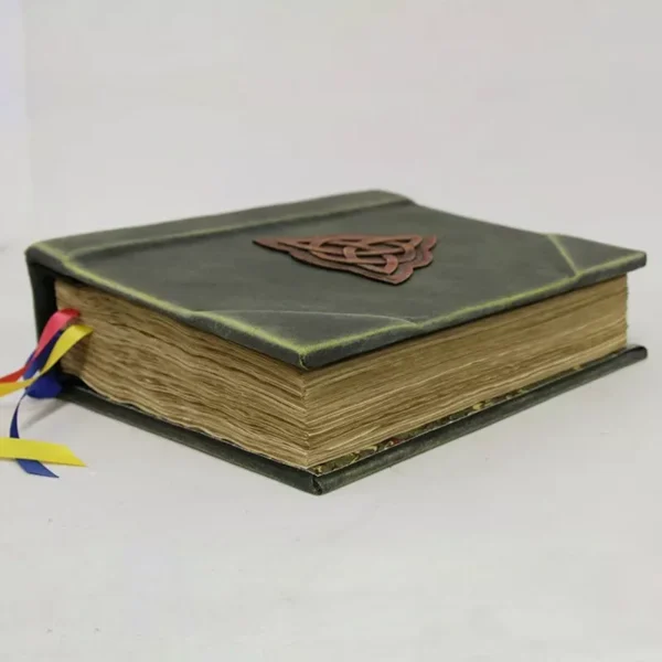 Book Of Shadows Green Cover Bound Spells Records Spellbook Retro Gifts - Image 5