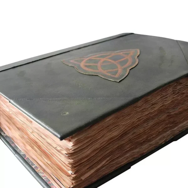 Book Of Shadows Green Cover Bound Spells Records Spellbook Retro Gifts - Image 4