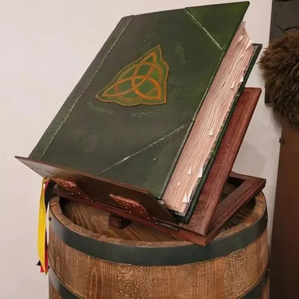 Book Of Shadows Green Cover Bound Spells Records Spellbook Retro Gifts - Image 7
