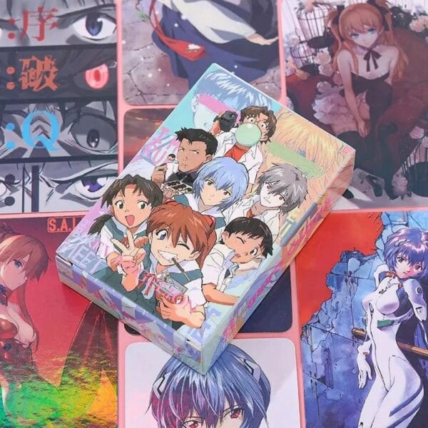 NEON GENESIS EVANGELION, EVA Ayanami Rei men and women anime cartoon high-definition laser cosplay card card postcard gift - Image 8