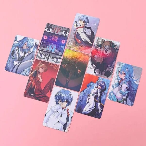 NEON GENESIS EVANGELION, EVA Ayanami Rei men and women anime cartoon high-definition laser cosplay card card postcard gift - Image 7