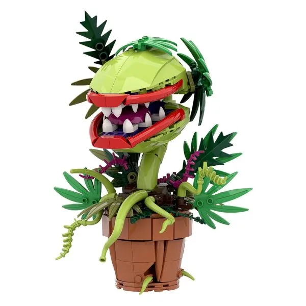 MOC Audrey II Piranha Plant Building Block Chomper Potted Plants Horrors Flower Model Bricks Assemble Toys Children Collect Gift - Image 5