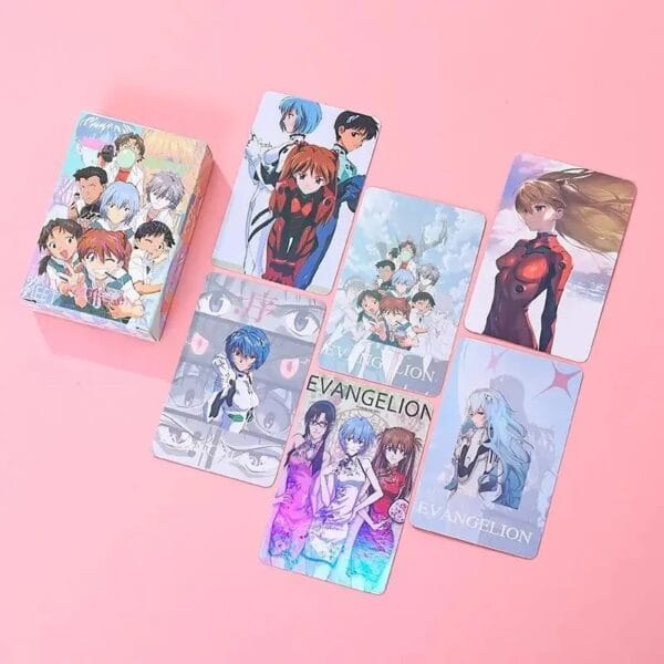 NEON GENESIS EVANGELION, EVA Ayanami Rei men and women anime cartoon high-definition laser cosplay card card postcard gift - Image 5