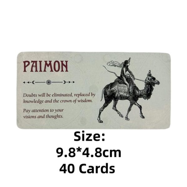 1pc Demon Of The Day Cards A 40pcs Tarot English Divination Edition Deck Board Game Oracle Cards - Image 3