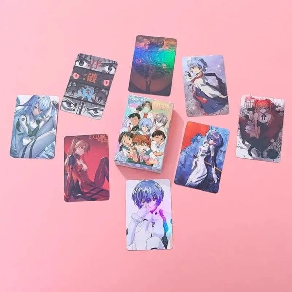NEON GENESIS EVANGELION, EVA Ayanami Rei men and women anime cartoon high-definition laser cosplay card card postcard gift - Image 4
