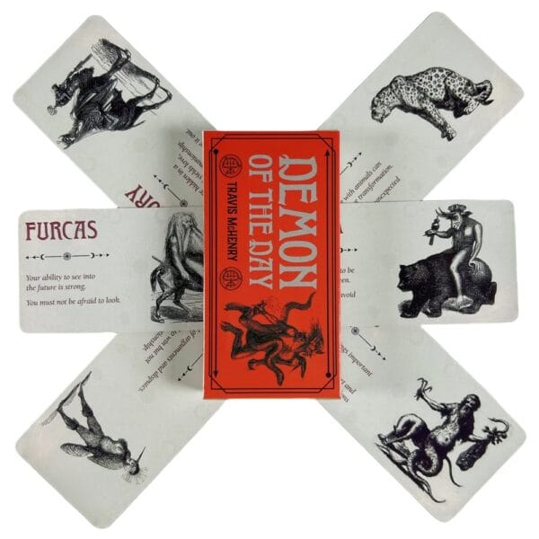 1pc Demon Of The Day Cards A 40pcs Tarot English Divination Edition Deck Board Game Oracle Cards - Image 5