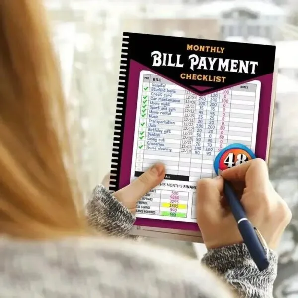 Monthly Bill Payment Checklist: Bill Tracker Notebook, The 4-Year Guide for Families & Money Managers - Image 2