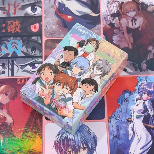 NEON GENESIS EVANGELION, EVA Ayanami Rei men and women anime cartoon high-definition laser cosplay card card postcard gift - Image 2