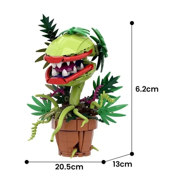 MOC Audrey II Piranha Plant Building Block Chomper Potted Plants Horrors Flower Model Bricks Assemble Toys Children Collect Gift - Image 2