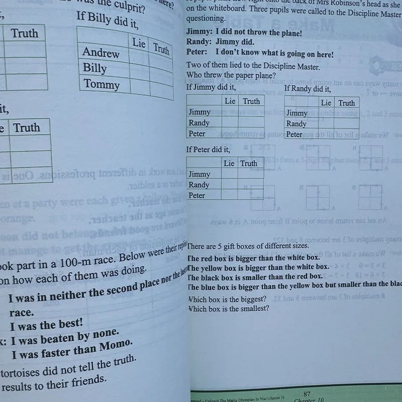 5 Books/set SAP Maths Olympiad Primary School Mathematical Thinking Training Exercise Math Questions English Book - Image 3